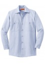Red Kap® - Long Sleeve Striped Industrial Work Shirt