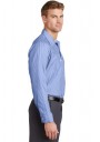 Red Kap® Long Size, Long Sleeve Striped Industrial Work Shirt. 