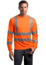 CornerStone® - ANSI 107 Class 3 Long Sleeve Snag-Resistant Reflective T-Shirt