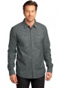 District Made® - Mens Long Sleeve Washed Woven Shirt.