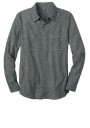District Made® - Mens Long Sleeve Washed Woven Shirt.