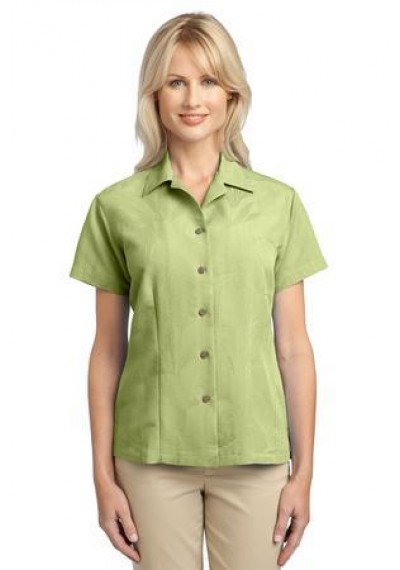 Port Authority® Ladies Patterned Easy Care Camp Shirt.