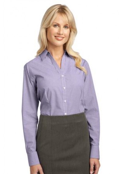 Port Authority® Ladies Plaid Pattern Easy Care Shirt