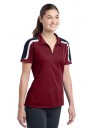 Sport-Tek® Ladies Tricolor Shoulder Micropique Sport-Wick® Polo