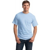 Hanes® - Tagless® 100% Cotton T-Shirt with Pocket.