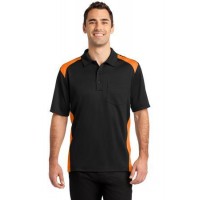 CornerStone® Select Snag-Proof Two Way Colorblock Pocket Polo. 