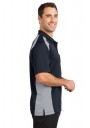 CornerStone® Select Snag-Proof Two Way Colorblock Pocket Polo. 