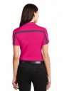 Port Authority® Ladies Silk Touch™ Performance Colorblock Stripe Polo