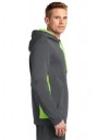 Sport-Tek® Sport-Wick® Fleece Colorblock Hooded Pullover. 