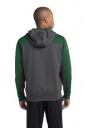 Sport-Tek® Tech Fleece Colorblock 1/4-Zip Hooded Sweatshirt.