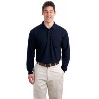 Port Authority® Tall Silk Touch™ Long Sleeve Polo with Pocket. 