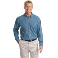 Port Authority® Tall Long Sleeve Denim Shirt